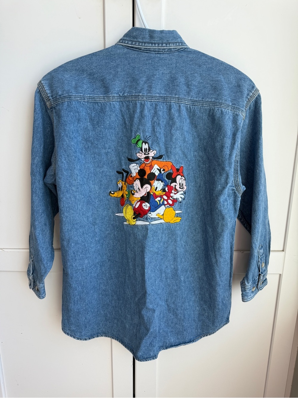 Vintage Y2K Disney Store Denim Shirt - Youth Medium
